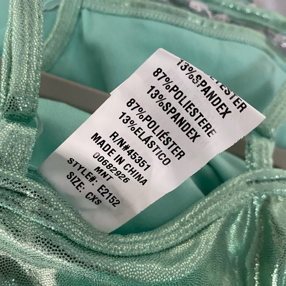 Curtain Call Mint Green Tutu First Dance Costume XS - Picture 4 of 4